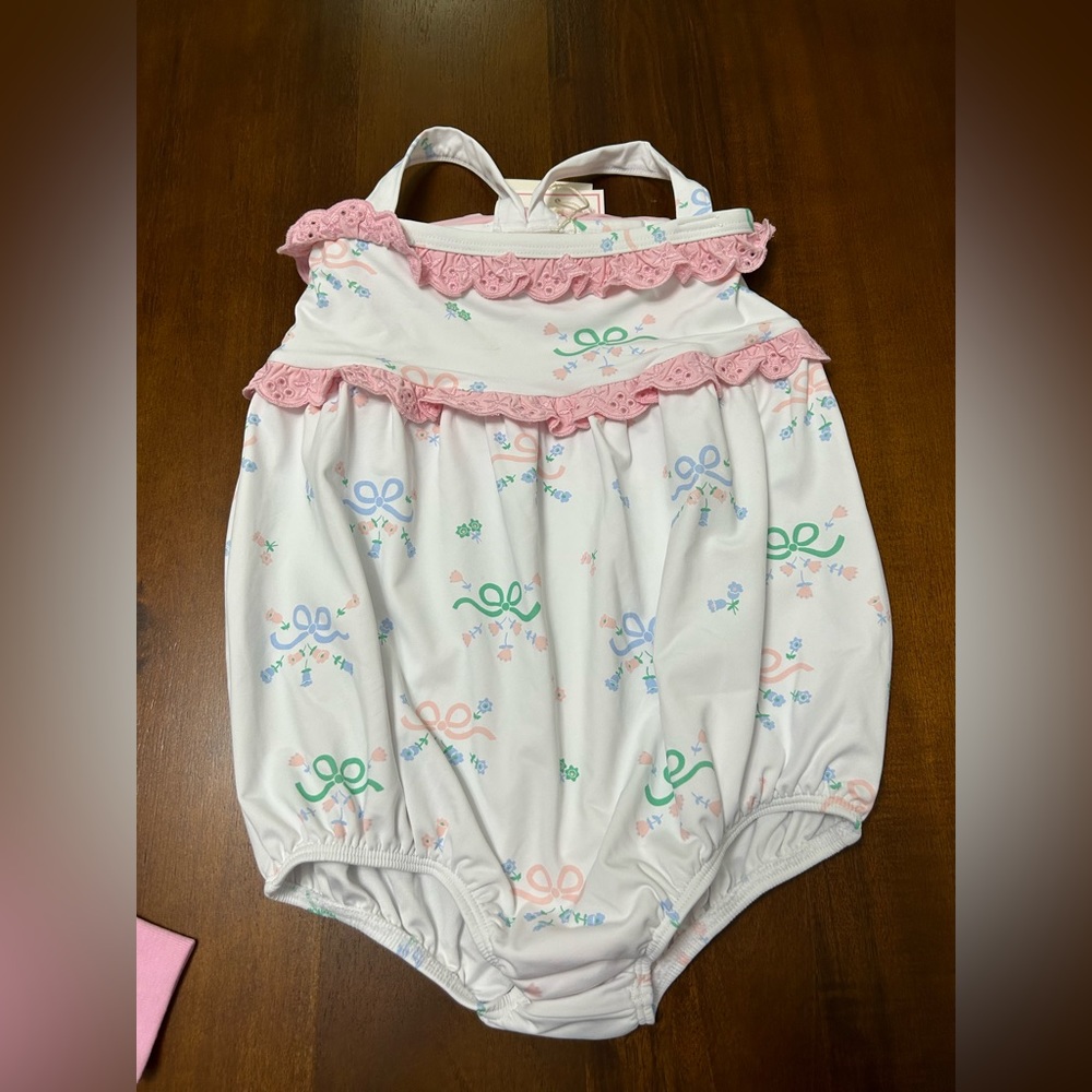 NWT The Beaufort Bonnet Company St. Bart’s Bubble Bathing Suit Grandmillenial 3T